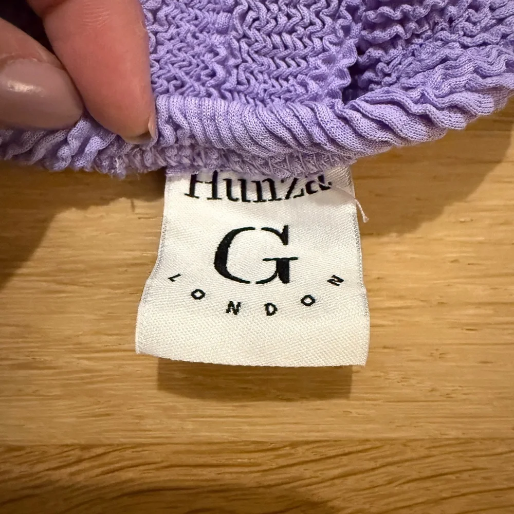 BRAND NEW Hunza G Lilac one size fits all women's one piece bathing suit - Picture 3 of 7